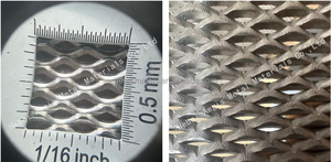 Micro-maille en <span class=keywords><strong>titane</strong></span> / Électrode en maille de <span class=keywords><strong>titane</strong></span> / Maille expansée en <span class=keywords><strong>titane</strong></span> pur Ta1 3x5 mm à trous microniques - Product Image 2