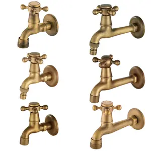 Wall Mounted Bathroom Classic Type of Washing Machine Faucet antique Cold Water Mixer Filter Tap