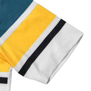 Meilleures ventes : Chemises de sport tricotées à manches courtes pour hommes, séchage rapide, respirantes, protection UV, boutonnées, imprimées, personnalisables (ODM) - Product Image 3