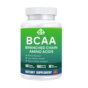 BCAA Aminoácidos de Cadena Ramificada 1000MG Suplemento Deportivo para el Crecimiento Muscular para Adultos 60 Cápsulas - Product Image 2