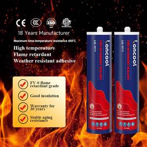 Scellant en silicone ignifuge LONCOOL, adhésif résistant au feu pour joints muraux, tuyaux, câbles, étanchéité, protection incendie - Product Image 4