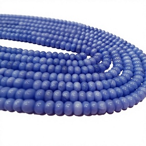 Perles de Tanzanite naturelle en quartz, rondes, lisses, 8 mm, vendues par brin de 8 pouces de long - Product Image 1