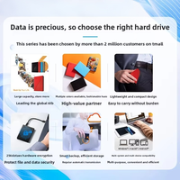 Western Data My Passport Eksternal 10TB/12TB/14TB/16TB/18TB 2.5" Cangkang ABS USB30 Kecepatan Tinggi Dapat Dikripsi Mobile
