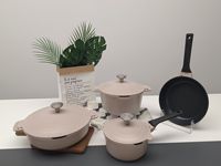 Ensemble de casseroles antiadhésives en aluminium, nouvelle conception, marmite de cuisine, vente chaude