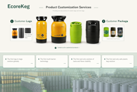ECOREKEG MINI 5L OW Keg Bir Plastik yang Dapat Digunakan Kembali dengan Kantong Dalam yang Dapat Diganti untuk Penyajian Bir Draft dari Pabrik Bir Kerajinan