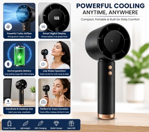 Ventilateur portable USB rechargeable haute vitesse, mini ventilateur de poche, petit ventilateur électrique, cadeau idéal, vente chaude - Product Image 2