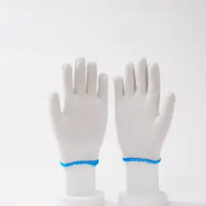 Хлопковые полиэфирные трикотажные защитные рабочие перчатки для промышленных складов