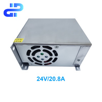 Convertisseur d'alimentation LED intérieur OEM ODM 24V 500W SMPS AC/DC haute puissance avec certification CE pour caméra CCTV et bande LED