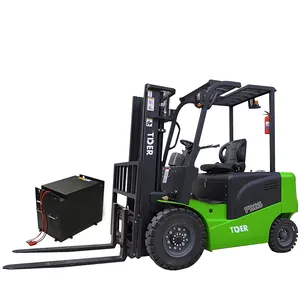 Tder Lithium Batterij Heftruck Empilhadeira 1.5 Ton 2 Ton 2.5 Ton 3 Ton Elektrische Heftruck Met LiFEPO4 Batterij