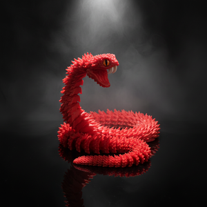 Juguete Antiestrés Realista en Forma de Serpiente Congelada de PLA con Dientes, Ejercicio de Mano Anti-Fatiga para Niños, para Largas Jornadas de Trabajo y Descanso Estudio - Product Image 1