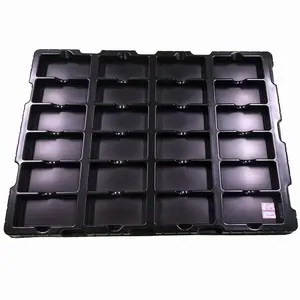 Leenol Professional Kunststoff-Blister schale Fabrik PS-Tablett Leitfähige ESD-Leiterplatte schale Schwarz