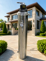 Filtre à eau ultrafiltrant 10000L pour toute la maison, extérieur, en acier inoxydable, avec vanne manuelle et tête de vanne à rétrolavage