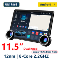 LODARK N5Pro Radio para Auto de 11.5" QLED con 2 Botones, Android 14, Navegación UIS7865, CarPlay Inalámbrico, Android Auto, WiFi 5G, 36EQ DSP