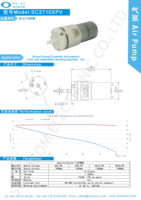 SC3710PM Mini micro pompe à gaz 12V DC avec structure à diaphragme pour équipement de beauté et échantillonnage de pompe à air sous vide