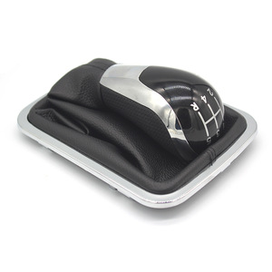Couvercle de pommeau de levier de vitesse de voiture en cuir noir, transmission manuelle, Emgrand Geely, ajustement ergonomique - Product Image 1