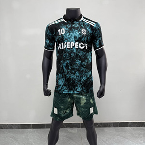 เสื้อฟุตบอลโปโลแบบกระดุมเดียว แห้งเร็ว พิมพ์ลายแบบซับลิเมชั่น โลโก้สั่งทำได้ สำหรับการแข่งขันลีก - Product Image 1