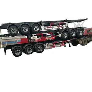 China Topmerk Cimc 3-assige Benzinetank Flatbed Laagbedcontainer Nieuw Of Gebruikt Bulk