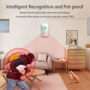 Alarma infrarroja con Sensor Wifi Tuya de alta calidad con ángulo de detección de 110 grados, mejor <span class=keywords><strong>precio</strong></span>, sonda ABS, Detector de movimiento PIR antimascotas - Product Image 3