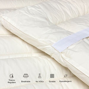 Surmatelas Queen King Size 1500GSM en laine naturelle Ultra doux pour la maison, hôtel, literie de luxe - Product Image 4