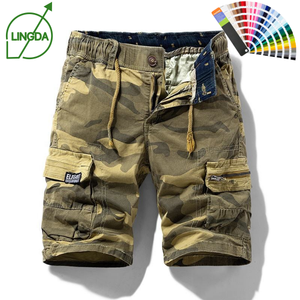 Nouveaux shorts cargo en coton <span class=keywords><strong>camouflage</strong></span> pour hommes, vêtements décontractés, bermudas <span class=keywords><strong>de</strong></span> plage, shorts <span class=keywords><strong>de</strong></span> jogging pour hommes, livraison directe - Product Image 1