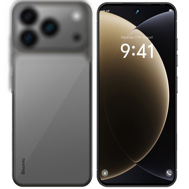 New 17Pro Max Smartphone Android LTE AMOLED 120Hz 7.3 Inch Display 8+256GB Battery 8000mAh Face Recognition GPS Dual SIM Card