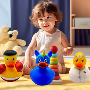 Anatre di Gomma Gialle Promozionali da 3,5 Pollici con Suono, Giocattoli Galleggianti per il Bagno del Bambino, Personalizzabili con Logo, Vendita all'Ingrosso - Product Image 3