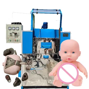 Automatic pneumatic pendulum slush rubber enamelling equipment making dolls eyes om rotational molding feeder dispensing machine