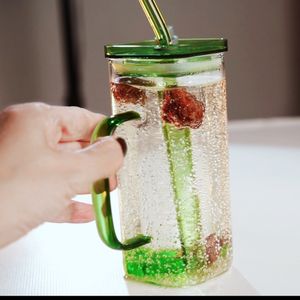 Custom Logo High Borosilicate <b>Glass</b> Mug 12oz, Camping-Friendly Durable <b>Coffee</b> <b>Cup</b> - Product Image 4