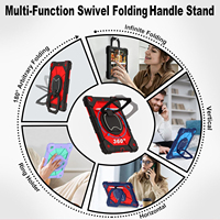 Étui de protection intégrale antichute pour tablette, coque robuste en PC et silicone avec support pour iPad 10.2 9e 8e 7e génération
