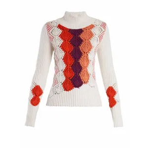 Knitwear long sleeves Knitting pullover sweater Handmade sweater Hand Crochet Blouse Top crocheted clothes