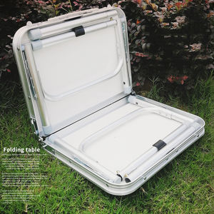 Table de camping pliante portable en aluminium léger, rectangulaire, pour pique-nique et barbecue en extérieur - Product Image 6