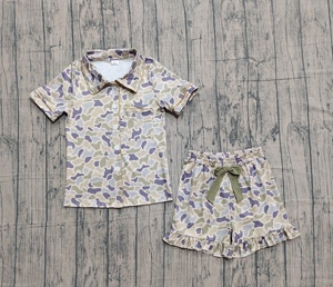 Conjunto de Pijama Corto con Botones y Lazos para Mujer, Estilo Casual de Verano, Transpirable, Nuevos Estilos - Product Image 3