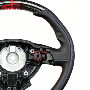 Volante in Pelle e Fibra di Carbonio Personalizzato di Lusso per Upgrade Interni Auto da Corsa, per Ferrari 458 488 California T/F12/Sergio - Product Image 3