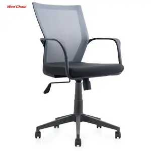 Modern Louis moda stil ergonomik küçük döner bilgisayar masası örgü ofis personeli ofis koltuğu