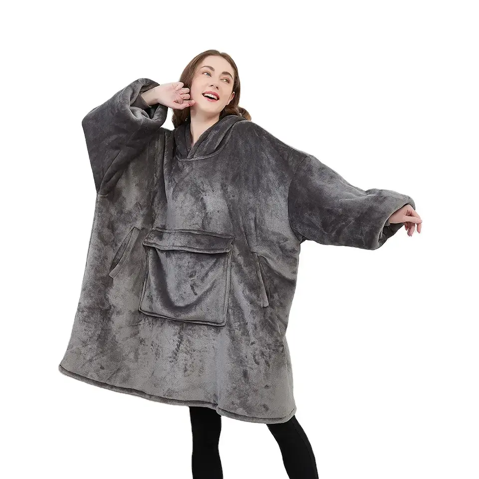 2023 nuova felpa Sherpa felpa con cappuccio coperta invernale con cappuccio felpa Oversize felpa per donna/uomo