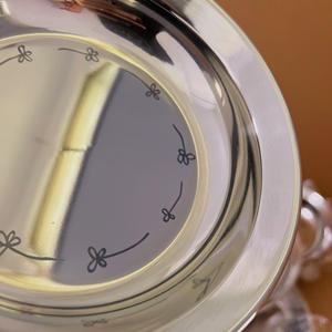 Assiette ronde en acier inoxydable 316 épaissi de qualité alimentaire pour la préparation des repas à la maison - Product Image 6