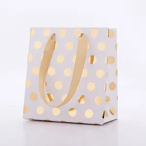 Paper Gift Bags With Handles Wedding Birthday Party Small Bags Gifts Cosmetics Jewelry Luxury Gifts Shopping Paper Bags