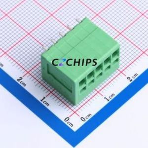 JL271V-35005G01 Spring Terminal Block Through hole Component (THT),P=3.5mm Connector 1x5P 3.5mm Green Through Hole - Product Image 1