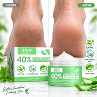 Crème Quotidienne pour les Pieds à Marque Blanche 40% Urée 2% Acide Salicylique avec Arbre à Thé, Acide Hyaluronique et Aloe pour le Soin des Talons Rêches et Secs 120 g