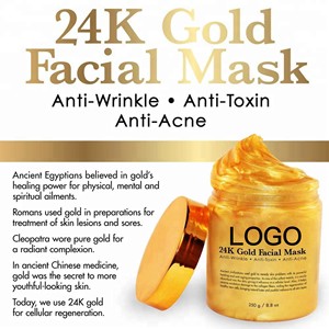 Mascarilla facial <span class=keywords><strong>de</strong></span> colágeno con <span class=keywords><strong>arcilla</strong></span> dorada <span class=keywords><strong>de</strong></span> 24K, máscara <span class=keywords><strong>de</strong></span> belleza <span class=keywords><strong>de</strong></span> marca privada, blanqueadora e hidratante, <span class=keywords><strong>de</strong></span> buena calidad - Product Image 5