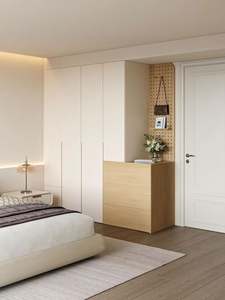 2025 Trending Fitted Wardrobe Door Space-Saving Floor to Ceiling Closet <b>for</b> Small Bedrooms Wardrobe Storage - Product Image 5