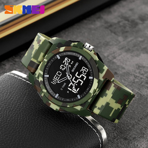 Skmei Men's Digital Watch With Dual Display Waterproof Sports Watch For Outdoor Activities Tpu Strap Black - Product Image 3