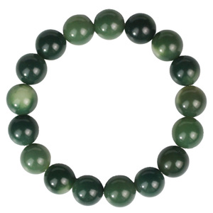 Pulsera de Cuentas de Raíz de Bodhi de 12 mm con Cambio Gradual de Color Verde, Unisex, para Uso Diario, Joyería Cultural Coleccionable - Product Image 5