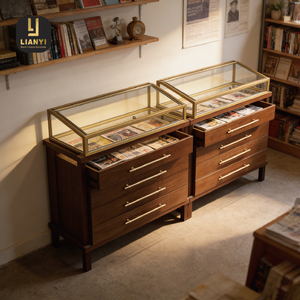 Vitrine de rangement LED à accès rapide avec tiroirs coulissants sécurisés et silencieux pour collections de musées, d'études et de recherche - Product Image 2