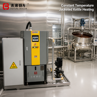 Chaudière à eau chaude électrique verticale de 100 kW sur skid pour hôtels, avec accessoires complets et pompes de circulation 1+1 (sur charge et de secours)