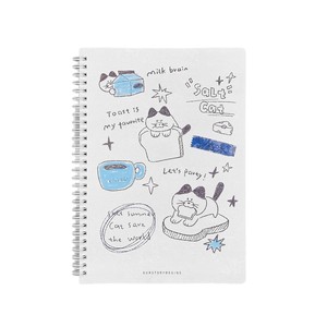 <span class=keywords><strong>Quaderno</strong></span> A5 <span class=keywords><strong>a</strong></span> spirale con gatto dei cartoni animati, per appunti e compiti, <span class=keywords><strong>a</strong></span> <span class=keywords><strong>righe</strong></span> orizzontali, minimalista, creativo, ispirato allo stile Ins, carino - Product Image 5