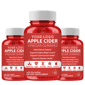 Suplemento de fibra dietética OEM Desintoxicación orgánica ACV Gomitas Fórmula vegana sin gluten para el metabolismo Soporte Pérdida de peso Sabor <span class=keywords><strong>a</strong></span> manzana - Product Image 3