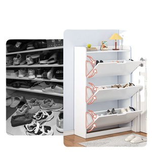 <b>Shoe</b> changing stool, multi-functional ultra-thin flip-down <b>shoe</b> cabinet, <b>storage</b> cabinet for home use, energy-saving, large - Product Image 5
