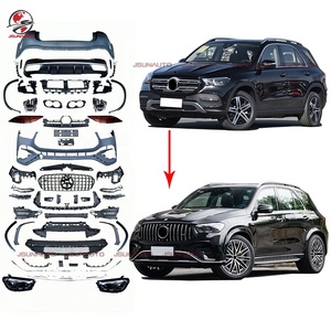 Modificación de coche para <span class=keywords><strong>Mercedes</strong></span> W167 GLE350 GLE450 Facelift 2025 GLE53 estilo delantero parachoques trasero difusor luces traseras Kit de carrocería - Product Image 1
