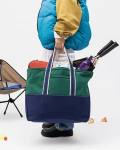 Bolsa de Compras Reutilizable Ecológica con Diseño de Camuflaje Náutico, Personalizable, de Gran Capacidad, Tejido de Lona Gruesa, Asa Larga - Product Image 4